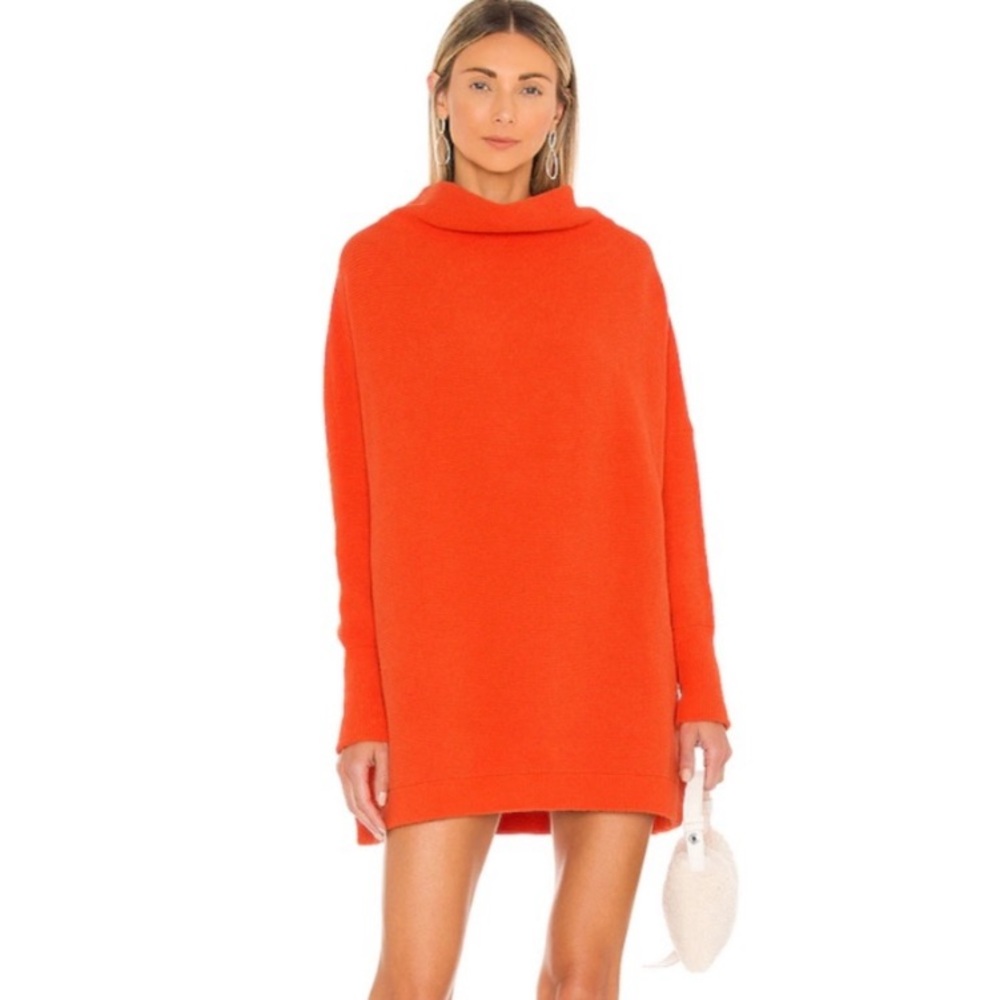 Free People Orange Cozy Sweater - Picture 2 of 11